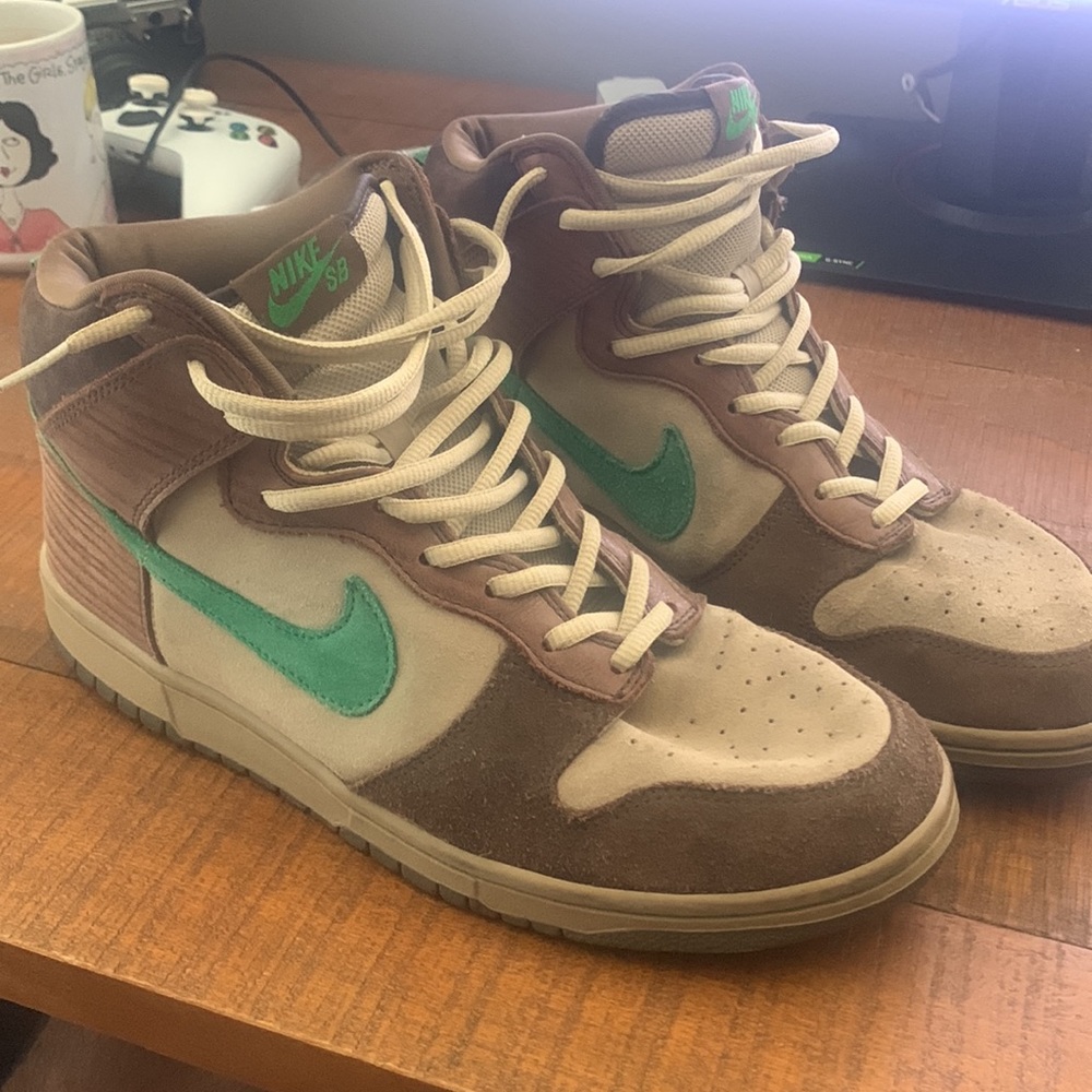 Nike SB Dunk High Top Premium “Wood Deck” Tweed Size 11 Mens Streetwear Athletic